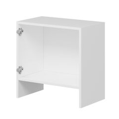 Alvinka Mutfak Modül Mbr_A Üst 1Dk 60-60-H72Cm Asp Dolap Beyaz Antrasit Mdf