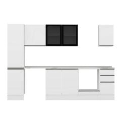 Alvinka 295X210 Cm High Gloss Mutfak Dolabı Mb-E90B45S40-3 High Gloss | Beyaz - Mdf