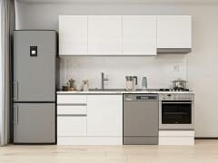 Alvinka 230X210 Cm Hg_J Mutfak Dolabı Beyaz - Suntalam