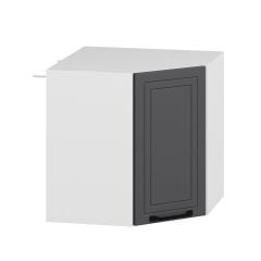 Alvinka Mutfak Modül Mbr_A Üst 1Dk1R 60-H60Cm Köşe Dolap Beyaz Antrasit Mdf