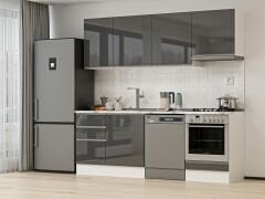 Alvinka 230X210 Cm Hg_J Mutfak Dolabı Antrasit - Suntalam