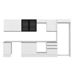 Alvinka 385X222 Cm High Gloss Mutfak Dolabı Mb-E80S45S60-3