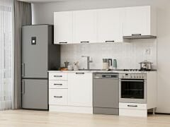 Alvinka 230X210 Cm Mbr_A Mutfak Dolabı Beyaz - Suntalam