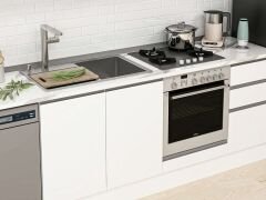 Alvinka 300X210 Cm High Gloss Mutfak Dolabı Mb-E90B45S45-2 High Gloss | Beyaz - Suntalam