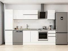 Alvinka 300X210 Cm High Gloss Mutfak Dolabı Mb-E90B45S45-2 High Gloss | Beyaz - Mdf