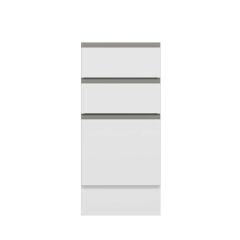 Alvinka Mutfak Modül Hg_J Alt 3Ç1B2K Nray 40Cm Dolap Beyaz Beyaz Mdf