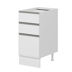 Alvinka Mutfak Modül Hg_J Alt 3Ç1B2K Nray 40Cm Dolap Beyaz Beyaz Mdf