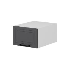 Alvinka Mutfak Modül Mbr_A Üst 1Yk 45-H30Cm Yuk Dolap Beyaz Antrasit Mdf