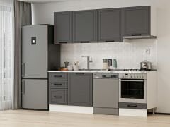 Alvinka 230X210 Cm Mbr_A Mutfak Dolabı Antrasit - Mdf