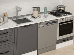 Alvinka 230X210 Cm Mbr_A Mutfak Dolabı Antrasit - Mdf