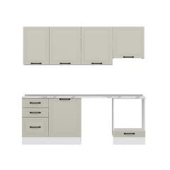 Alvinka 230X210 Cm Mbr_A Mutfak Dolabı Kumtaşı - Suntalam