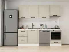 Alvinka 230X210 Cm Mbr_A Mutfak Dolabı Kumtaşı - Mdf