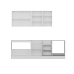 Minar 245 Cm Mutfak Dolabı Beyaz Dore 245-D7