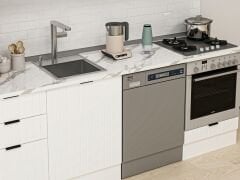 Alvinka 230X210 Cm Mbr_B Mutfak Dolabı Beyaz - Mdf