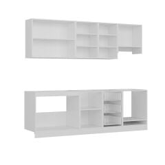 Minar 245 Cm Mutfak Dolabı Beyaz Dore 245-D9