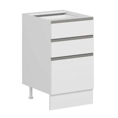 Alvinka Mutfak Modül Hg_J Alt 3Ç1B2K Nray 50Cm Dolap Beyaz Beyaz Mdf