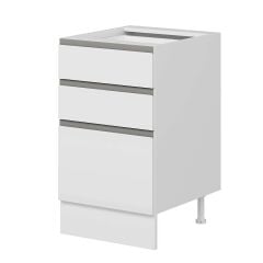 Alvinka Mutfak Modül Hg_J Alt 3Ç1B2K Nray 50Cm Dolap Beyaz Beyaz Mdf