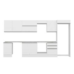 Alvinka 390X222 Cm High Gloss Mutfak Dolabı Mb-E80S50S60-2