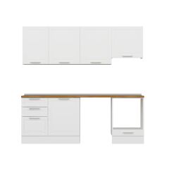 Alvinka 230X210 Cm Mbr_C Mutfak Dolabı Beyaz - Mdf