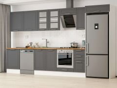 Alvinka 390X222 Cm Klasik Mebran Mutfak Dolabı Mb-E90S60S40-3