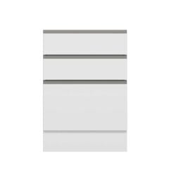 Alvinka Mutfak Modül Hg_J Alt 3Ç1B2K Nray 60Cm Dolap Beyaz Beyaz Mdf