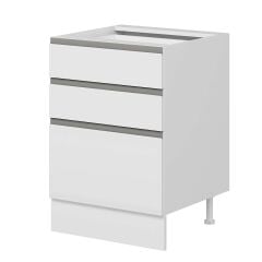 Alvinka Mutfak Modül Hg_J Alt 3Ç1B2K Nray 60Cm Dolap Beyaz Beyaz Mdf