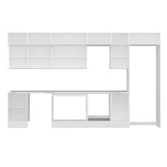 Alvinka 375X240 Cm High Gloss Mutfak Dolabı Mb-E80S50S45-3 High Gloss | Antrasit - Suntalam