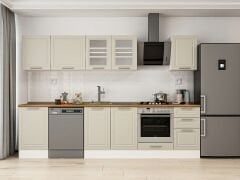 Alvinka 305X210 Cm Klasik Mebran Mutfak Dolabı M-E90S50S45-3 Mebran | Kumtaşı - Suntalam