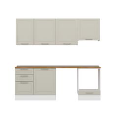 Alvinka 230X210 Cm Mbr_C Mutfak Dolabı Kumtaşı - Mdf