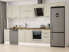 Alvinka 375X222 Cm Klasik Mebran Mutfak Dolabı Mb-E90S40S45-2 Mebran | Kumtaşı - Suntalam