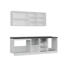 Minar 250 Cm Mutfak Dolabı Beyaz Antrasit 250-A3