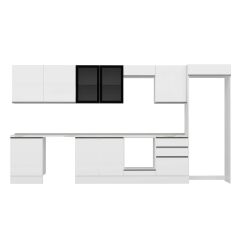 Alvinka 400X222 Cm High Gloss Mutfak Dolabı Mb-E80S60S60-3