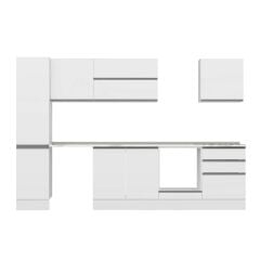 Alvinka 315X210 Cm High Gloss Mutfak Dolabı Mb-E90B45S60-2 High Gloss | Beyaz - Mdf