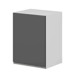 Alvinka Mutfak Modül Hg_J Üst 1Dk1R 45-H60Cm Dolap Beyaz Antrasit Mdf