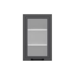 Alvinka Mutfak Modül Mbr_A Üst 1Dk2R 45-H72Cm Dolap Cam Beyaz Antrasit Suntalam