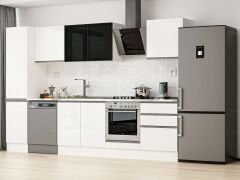 Alvinka 315X210 Cm High Gloss Mutfak Dolabı Mb-E90B45S60-3 High Gloss | Beyaz - Suntalam