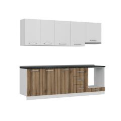 Minar 250 Cm Mutfak Dolabı Beyaz Dore 250-D5