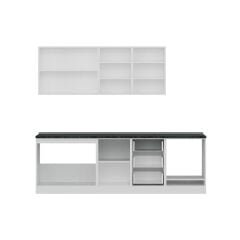 Minar 250 Cm Mutfak Dolabı Beyaz Dore 250-D6