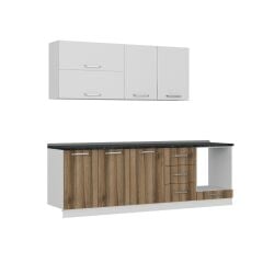 Minar 250 Cm Mutfak Dolabı Beyaz Dore 250-D6