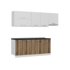 Minar 250 Cm Mutfak Dolabı Beyaz Dore 250-D7