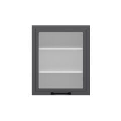 Alvinka Mutfak Modül Mbr_A Üst 1Dk2R 60-H72Cm Dolap Cam Beyaz Antrasit Suntalam