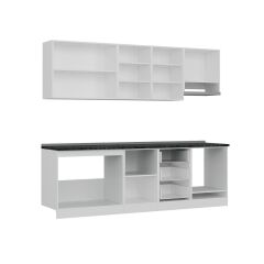 Minar 250 Cm Mutfak Dolabı Beyaz Dore 250-D8