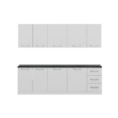 Minar 255 Cm Mutfak Dolabı Beyaz 255-B1