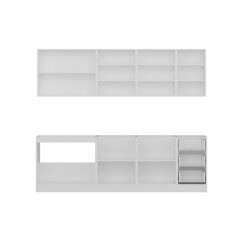 Minar 255 Cm Mutfak Dolabı Beyaz 255-B1