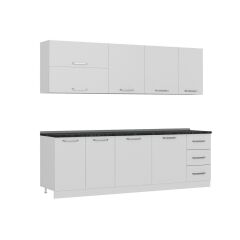 Minar 255 Cm Mutfak Dolabı Beyaz 255-B2