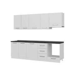 Minar 255 Cm Mutfak Dolabı Beyaz 255-B5