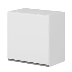 Alvinka Mutfak Modül Hg_J Üst 1Dk1R 60-H60Cm Dolap Beyaz Beyaz Mdf