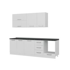 Minar 255 Cm Mutfak Dolabı Beyaz 255-B6