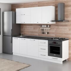 Minar 255 Cm Mutfak Dolabı Beyaz 255-B6