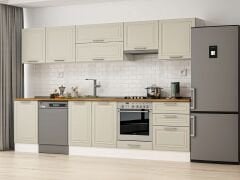 Alvinka 320X210 Cm Klasik Mebran Mutfak Dolabı M-E90S50S60-1 Mebran | Kumtaşı - Suntalam